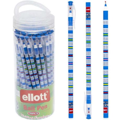 Ручка масляная "Ball Pen" Ellott CL269-50PVC синяя 18см