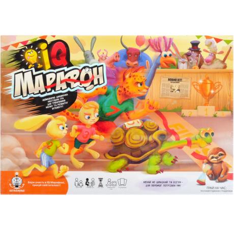 Настільна логічна гра 6+ "IQ Марафон" укр. G-IQM-01-01U/ДТ-БИ-07-35