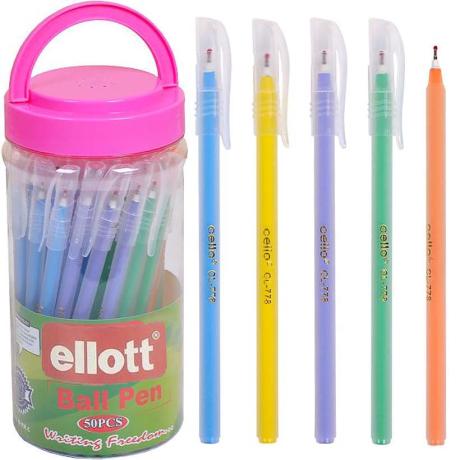 Ручка масляная "Ellott" CL778-50 PVC синяя