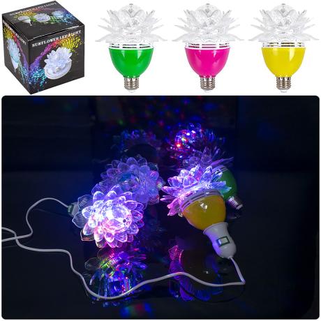 РАСПРОДАЖА! Лампа вращающаяся 17*12см LED "Цветок" проекционная 13-78