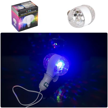 АКЦІЯ! Лампа обертова 14*12*8см LED "Диско-куля" проекційна подвійна 13-79