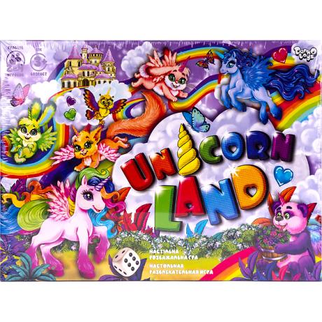 Настольная игра-ходилка 3+ "Unicorn Land" укр. DTG95/ДТ-ИМ-11-33