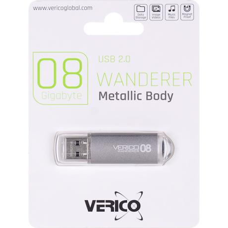 Флешка Verico USB 8Gb Wanderer Gray 1UDOV-M4GY83-NN 600562/018036