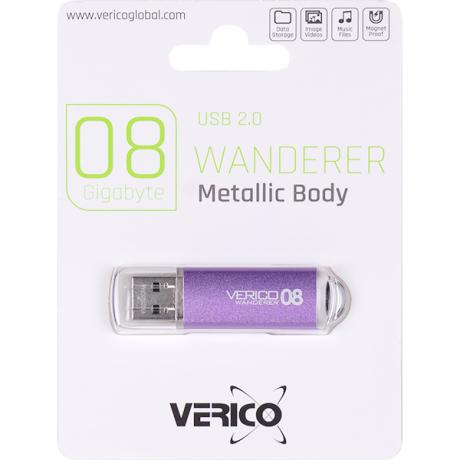 Флешка Verico USB 8Gb Wanderer Purple 1UDOV-M4PE83-NN 600586/018039