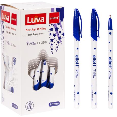 Ручка масляна"Luva" "Ellott" ET2107-50 синя