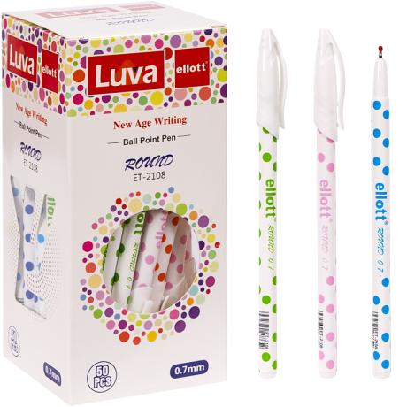 Ручка масляная "Luva" "Ellott" ET2108-50 синяя