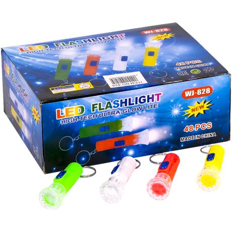 Фонарик ручной LED 7*2,3*1,5см на батарейках AG3 WJ-828