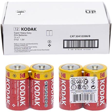 Батарейка KODAK R20 1.5V солевая 410396