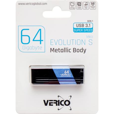 Флешка Verico USB 64Gb MKII Navy Blue USB 3.1 603853/604041
