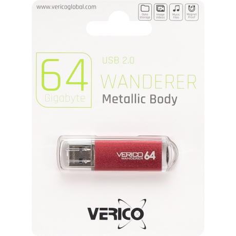 Флешка Verico USB 64Gb Wanderer Red 600777