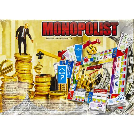 Настольная экономическая игра 8+ "Monopolist" укр. SPG08-02-U ДТ-ИМ-11-38