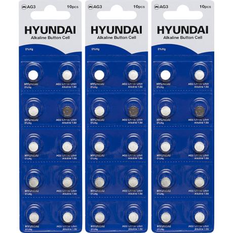 Батарейка HYUNDAI AG3 Blister 10 "таблетка" 7008003