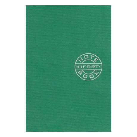 Книжка записная А6 "Графика" 36л., чистый лист, скоба, Зеленая ЗК6836