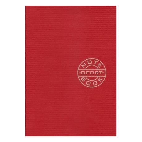 Книжка записная А6 "Графика" 36л.,чистый лист, скоба, Красная ЗК6836