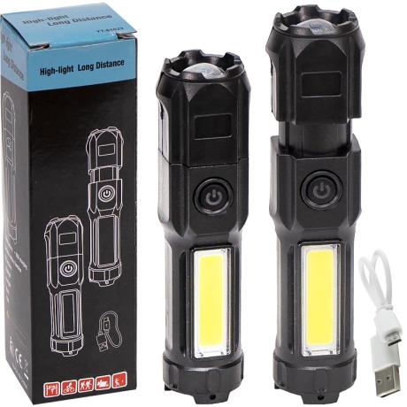Фонарик ручной LED 13*3см с зумом YT-81022