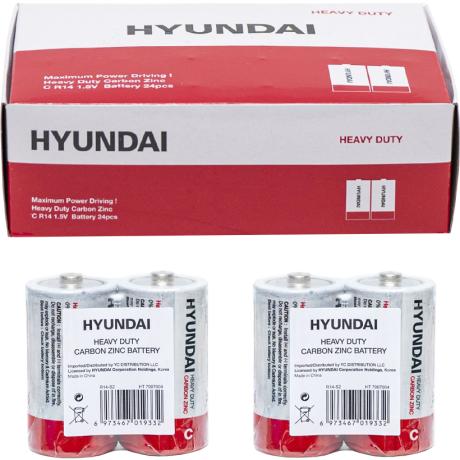 Батарейка HYUNDAI R14 C Shrink 2 Heavy Duty 7007004