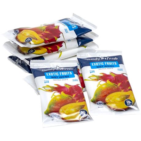 Влажные салфетки 15шт "Handy Fresh" exotic fruits