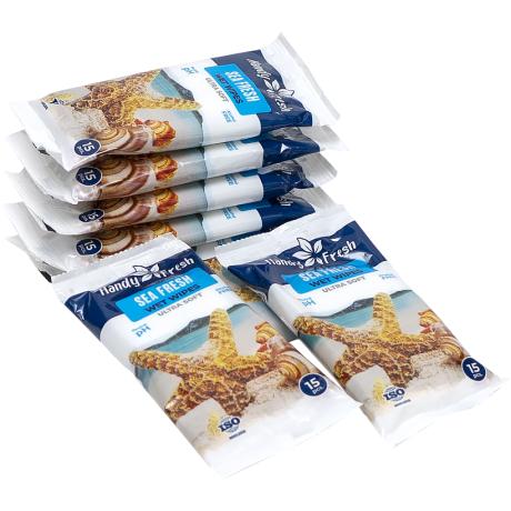 Влажные салфетки 15шт "Handy Fresh" sea fresh
