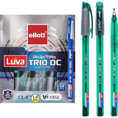 Ручка масляная "Trio DC" Ellott CL-8-60 зеленая