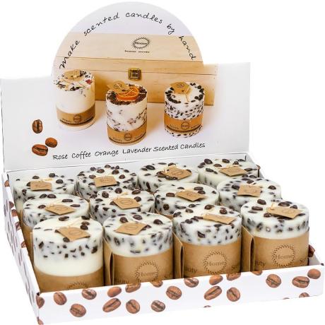 Свеча ароматическая 280г "Coffee" 7,5*8,5см KF001-2 