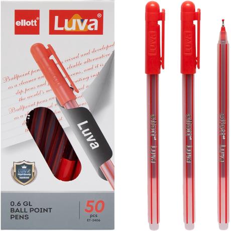 Ручка кулькова "Luva" "Ellott" ET2406-50 червона