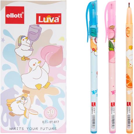 Ручка кулькова "Luva" "Ellott" ET-817-50 синя, у картонній коробці