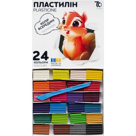 Пластилин 24 цвета 192г, "Гамма" 7С: 7C32401