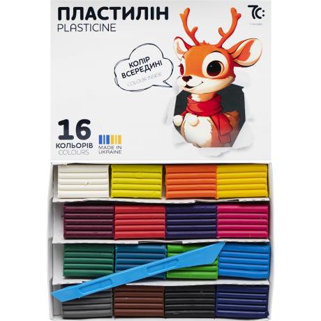 Пластилин 16 цветов 128г, "Гамма"7С: 7C31602