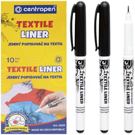 Линер по текстилю черный 2639/01 CENTROPEN