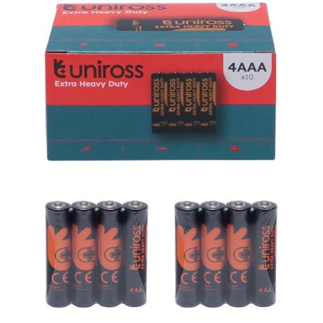 Батарейка Uniross солевая SHRINK OF R3 EXTRA HEAVY DUTY BX40 U-321715