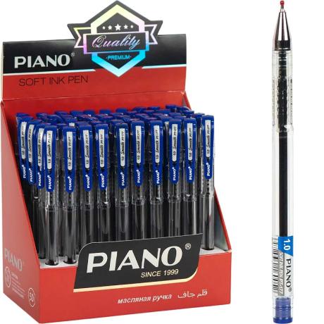 РАСПРОДАЖА! Ручка масляная  PIANO PT-177 синяя