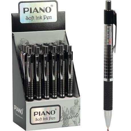 АКЦІЯ! Ручка масляна PIANO автоматична  PT-189 синя