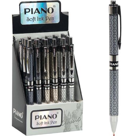 РАСПРОДАЖА! Ручка масляная  PIANO автоматическая PS-007 синяя