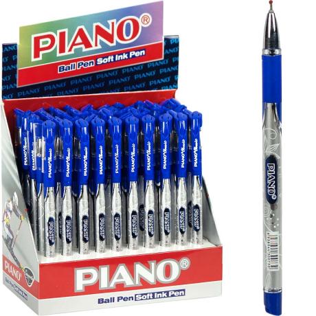 РАСПРОДАЖА! Ручка масляная Classic PIANO цветной корпус PT-195-C синяя