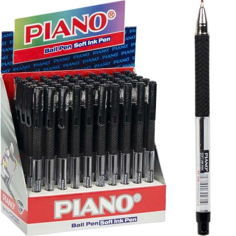 РАСПРОДАЖА! Ручка масляная  PIANO PT-350 черная
