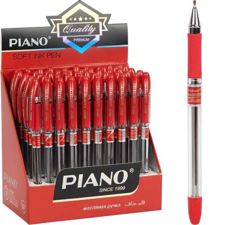 РАСПРОДАЖА! Ручка масляная Maxriter PIANO PT-335 красная