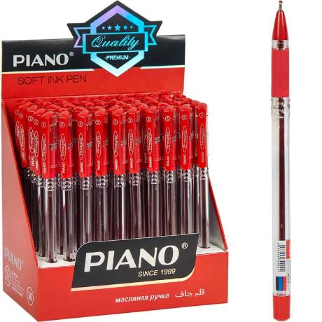 РАСПРОДАЖА! Ручка масляная Finegrip PIANO PT-111 красная
