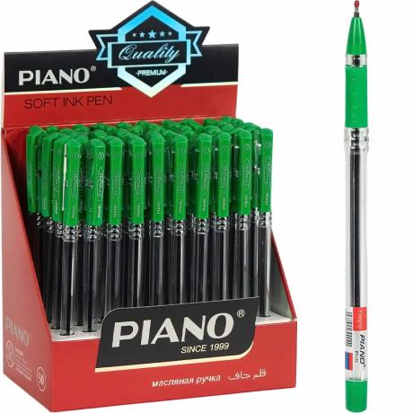 РАСПРОДАЖА! Ручка масляная Finegrip PIANO PT-111 зеленая