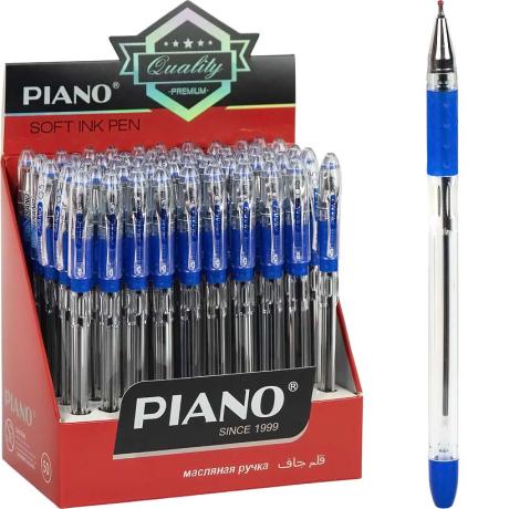 РОЗПРОДАЖ! Ручка масляна PIANO PT-121 синя