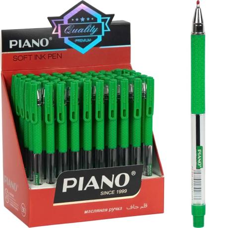 РАСПРОДАЖА! Ручка масляная  PIANO PT-350 зеленая