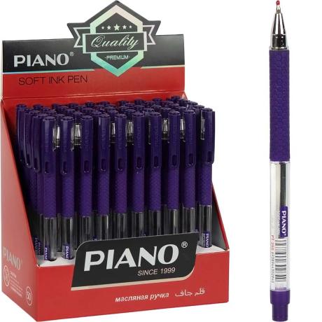 РАСПРОДАЖА! Ручка масляная  PIANO PT-350 фиолетовая