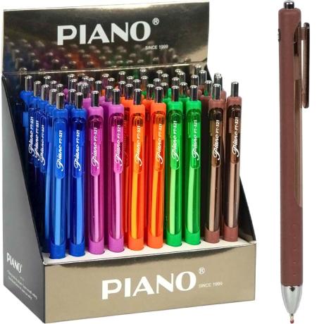 РАСПРОДАЖА! Ручка масляная PIANO автоматическая PT-321 синяя