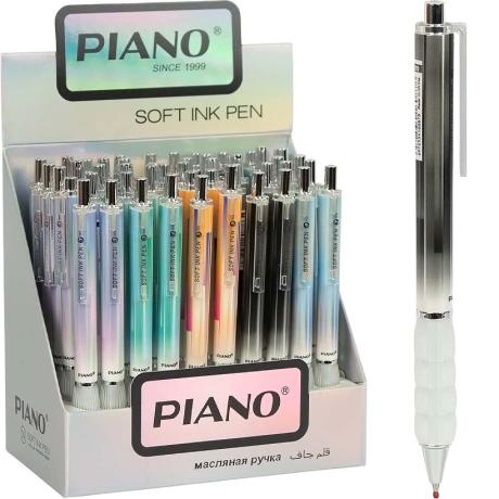 РОЗПРОДАЖ! Ручка масляна PIANO автоматична PT-030 синя
