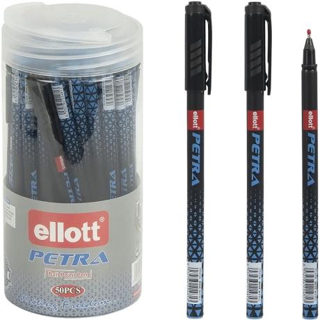 Ручка шариковая PETRA "Ellott" ET2316-50PVC синяя в тубусе