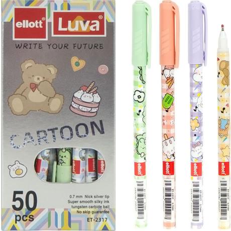 Ручка шариковая  "Luva" "Ellott" ET2317-50 синяя, в картонной коробке