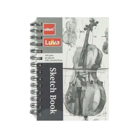Альбом для эскизов А6 60 листов, 160 г/м² Sketch Book ETBZ-001-32K на спирали