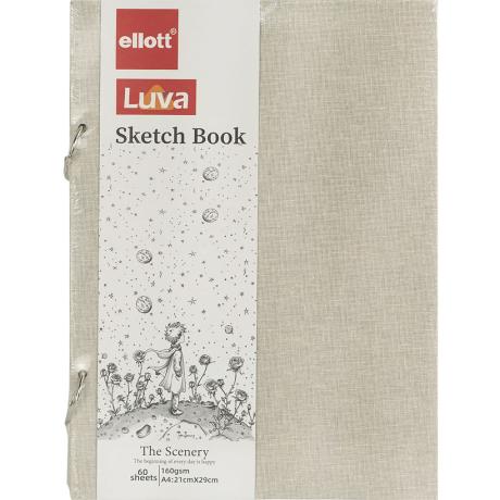 АКЦИЯ! Альбом для эскизов А4 60 листов, 160 г/м² Sketch Book CLBZ-005-A4 кольцевой механизм