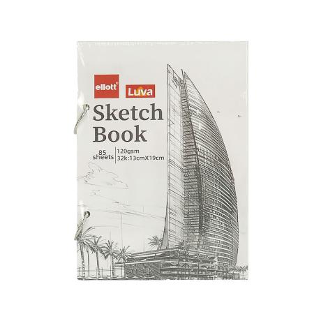 АКЦИЯ! Альбом для эскизов А6 85 листов, 120 г/м² Sketch Book CLBZ-007-32K кольцевой механизм