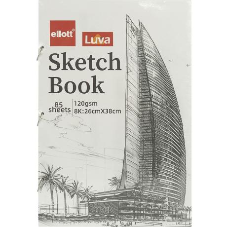 РАСПРОДАЖА! Альбом для эскизов А3 85 листов, 120 г/м² Sketch Book CLBZ-007-8K кольцевой механизм