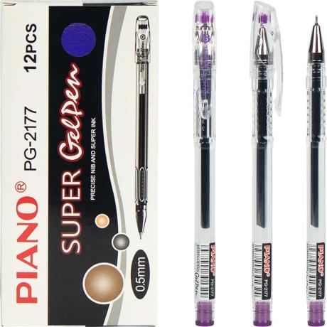 РОЗПРОДАЖ! Ручка гелева PIANO PG-2177 фіолетова